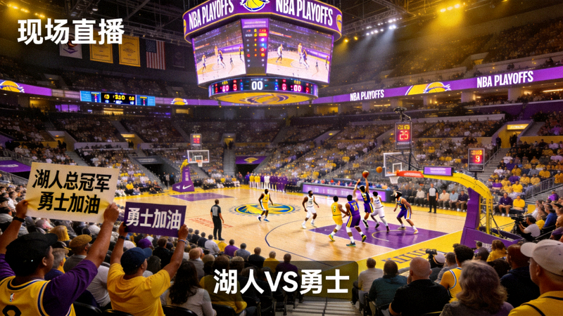 NBA季后赛湖人队对阵勇士队现场直播